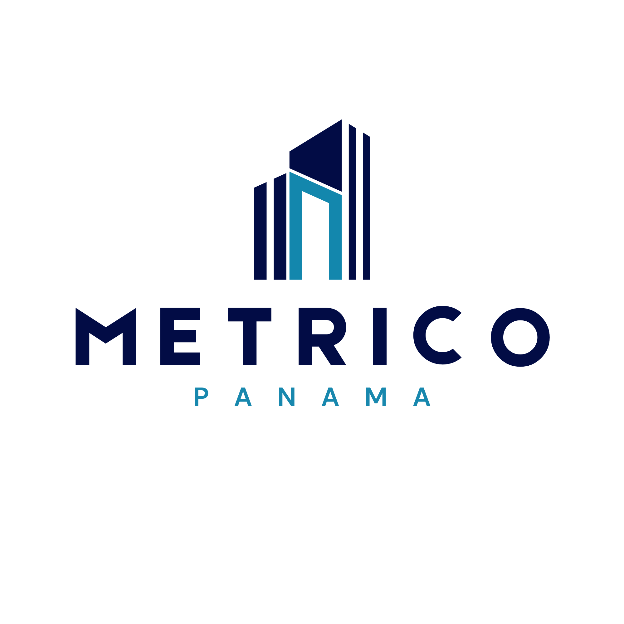 Logotipo oficial de la empresa Métrico Panamá.